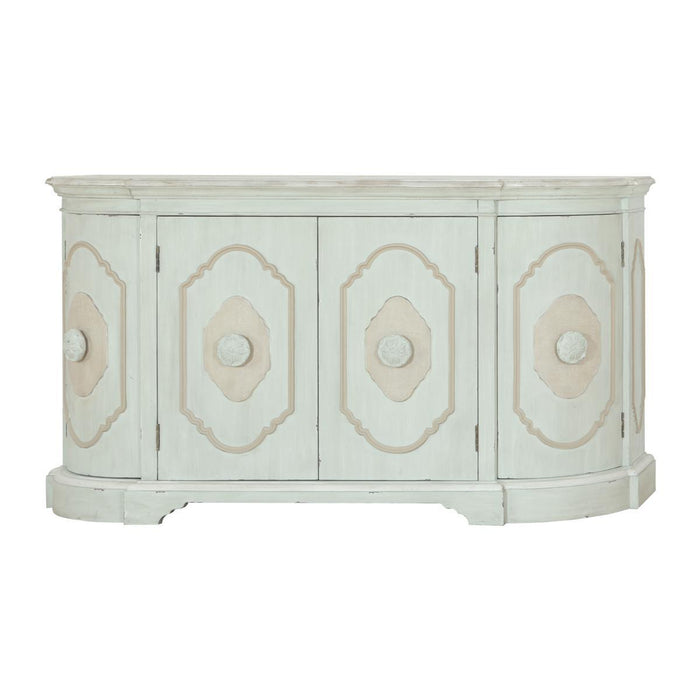 Pulaski Framed Four Door Tri-Tone Wine Sideboard image