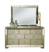 Pulaski Farrah Wall Mirror with Antique Frame in Metallic - Vicars Furniture (McAlester, OK)