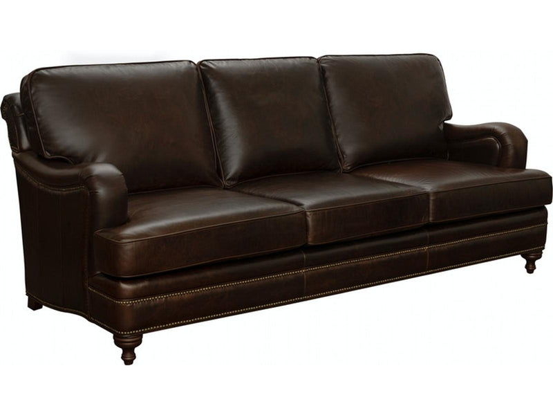 Pulaski Furniture Oliver Stationary Sofa in Dark Wood