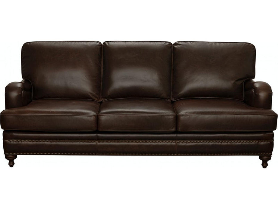 Pulaski Furniture Oliver Stationary Sofa in Dark Wood