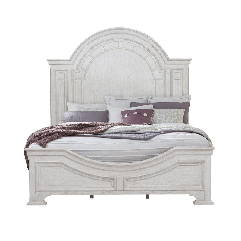 Pulaski Glendale Estates Queen Transom Panel Bed in White