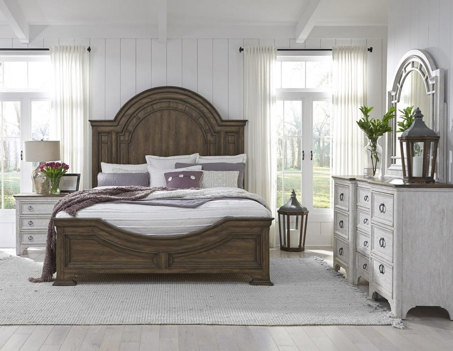 Pulaski Glendale Estates King Panel Bed in Brown