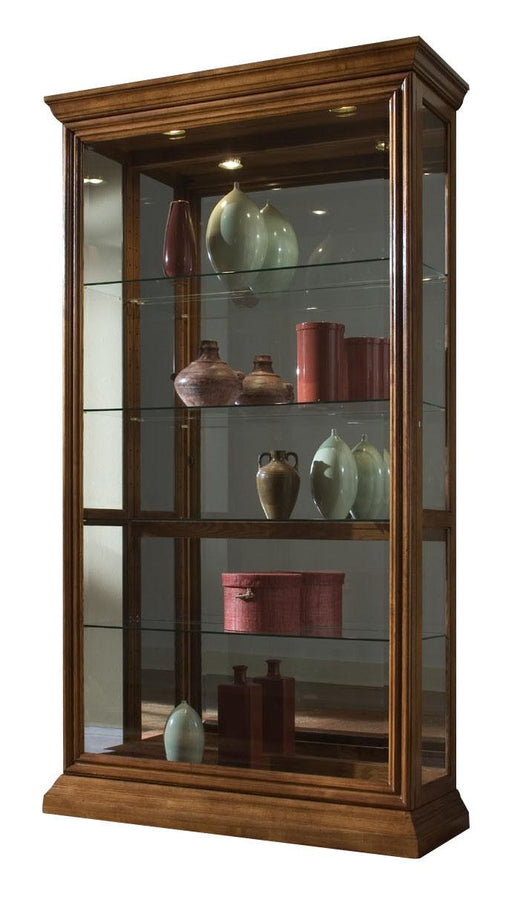 Pulaski Golden Oak Two Way Sliding Door Curio image