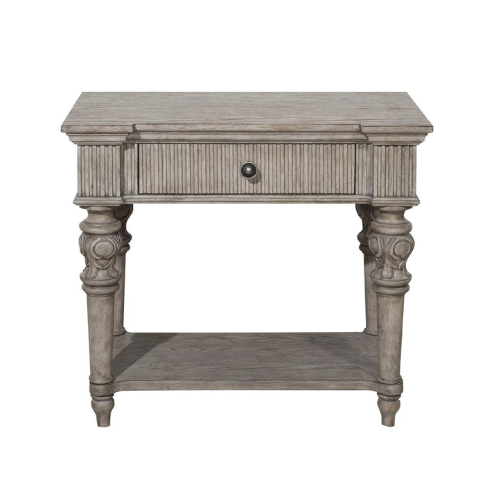 Pulaski Kingsbury Open Nightstand in Gray