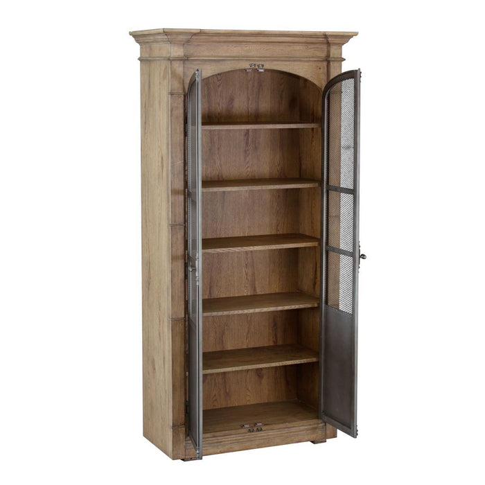 Pulaski Metal Door Light Oak Display Cabinet