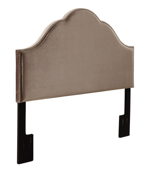 Pulaski Queen Glam Upholstered Headboard in Velvet Chrome