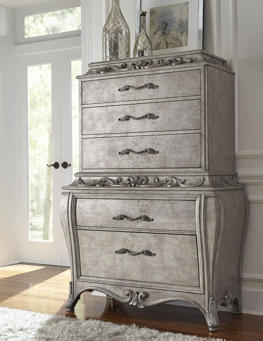 Pulaski Rhianna Drawer Chest in Silver Patina