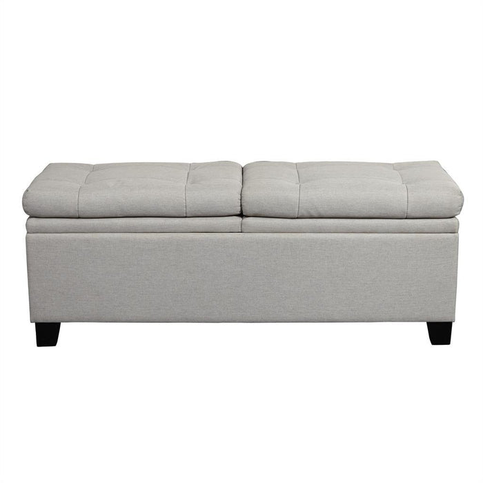 Pulaski Storage Upholstered Bed Bench - Trespass Marmor image