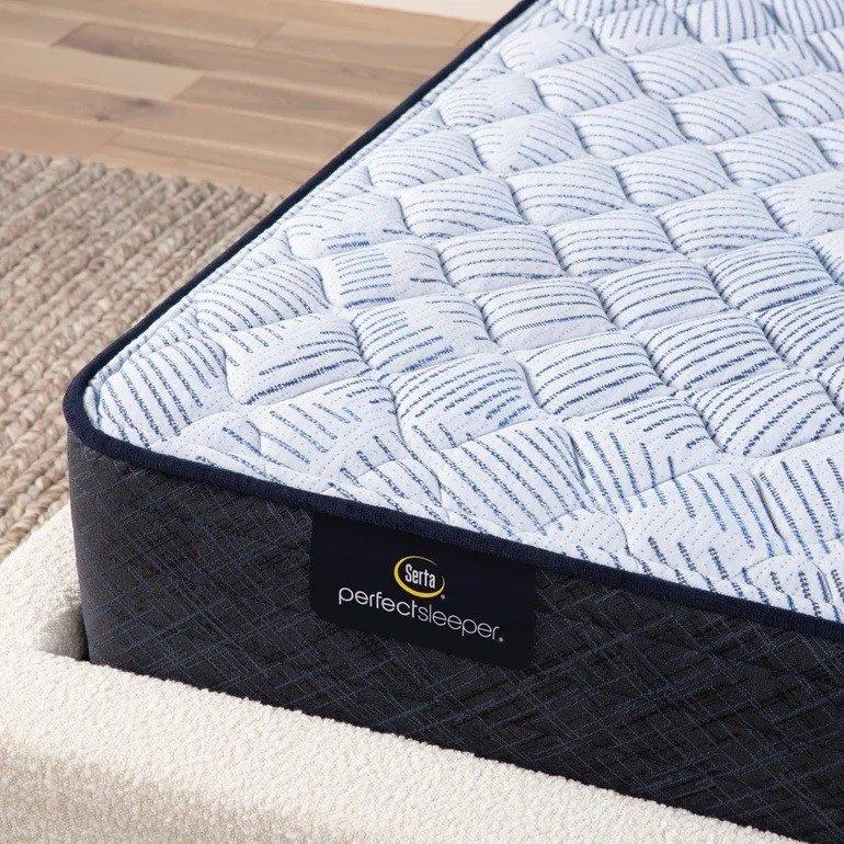 Serta Perfect Sleeper Innerspring Mattress Blue Lagoon Nights Firm Tight Top - King image