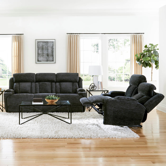 Parker Living Dalton - Lucky Charcoal Power Reclining Sofa and Loveseat