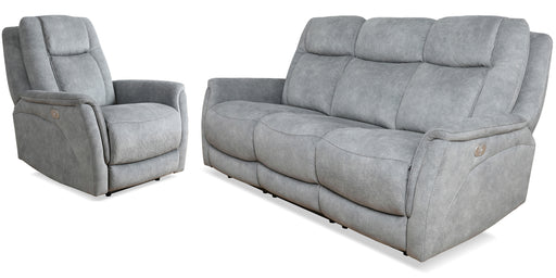 Parker Living Linus - Hudson Grey Power Reclining Sofa and Recliner