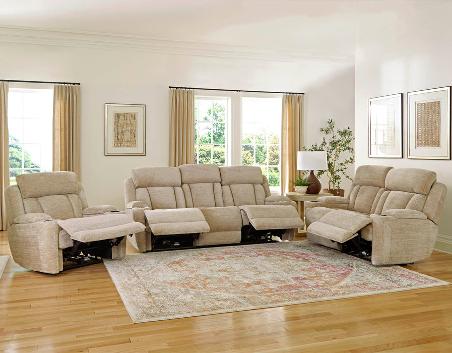 Parker Living Dalton - Lucky Fawn Power Reclining Sofa Loveseat and Recliner