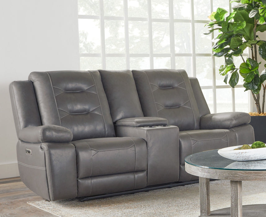 Parker Living Caldwell - Tahoe Charcoal Power Reclining Sofa and Loveseat