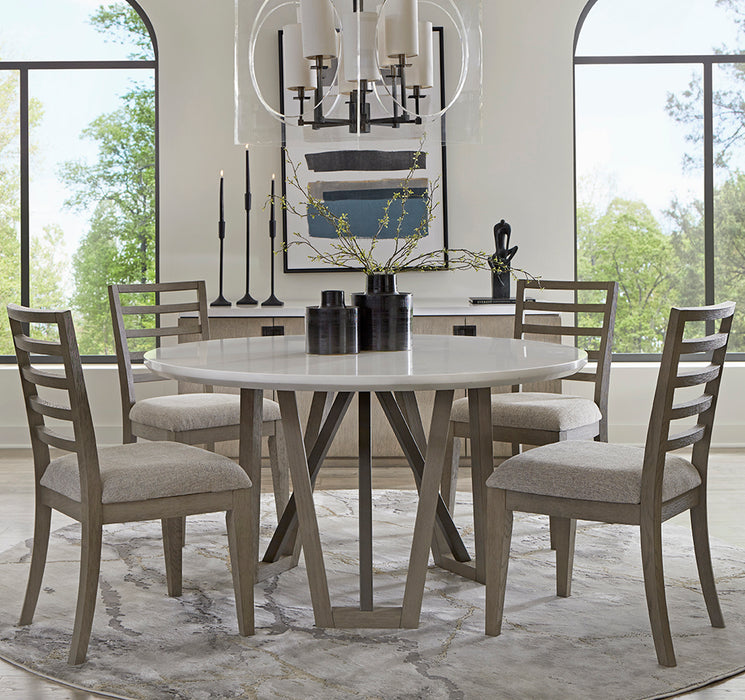 Parker House Pure Modern Dining 54 In. Round Table with Wood Base