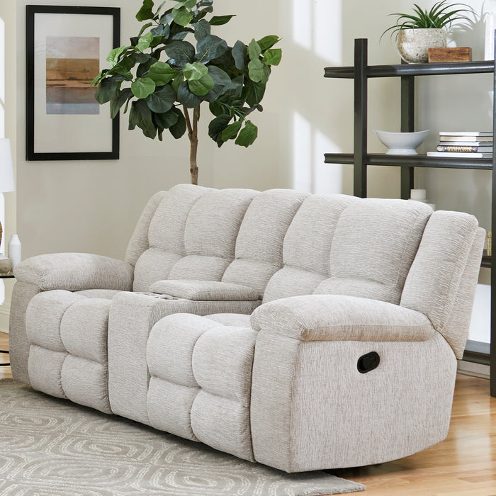 Parker Living Buster - Opal Taupe Manual Reclining Sofa and Loveseat