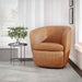 Parker Living Barolo - Vintage Caramel 100% Italian Leather Swivel Club Chair