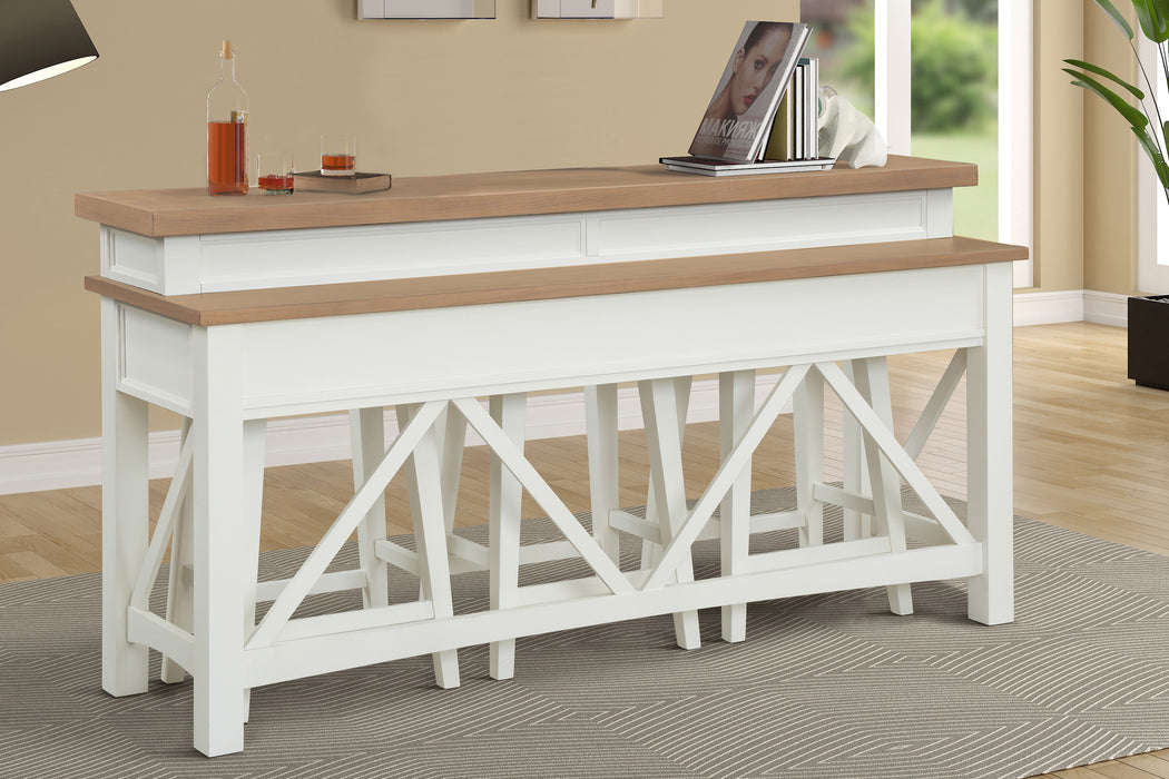 Parker House Americana Modern - Cotton Everywhere Console with 3 Stools