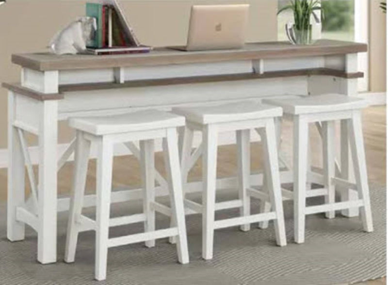 Parker House Americana Modern - Cotton Everywhere Console with 3 Stools