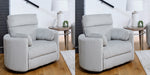 Parker Living Radius - Mega Grey Power Swivel Glider Recliner Two Pack