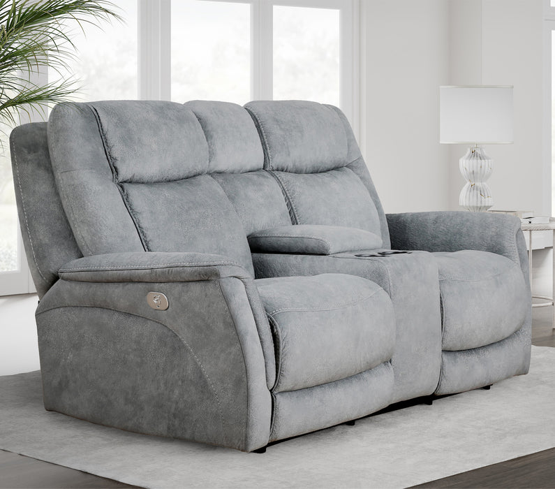 Parker Living Linus - Hudson Grey Power Reclining Sofa and Loveseat