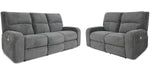 Parker Living Polaris - Bizmark Grey Power Reclining Sofa and Loveseat