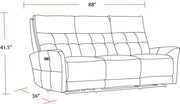 Parker Living Gershwin - Lucca Butterscotch Power Reclining Sofa Loveseat and Recliner