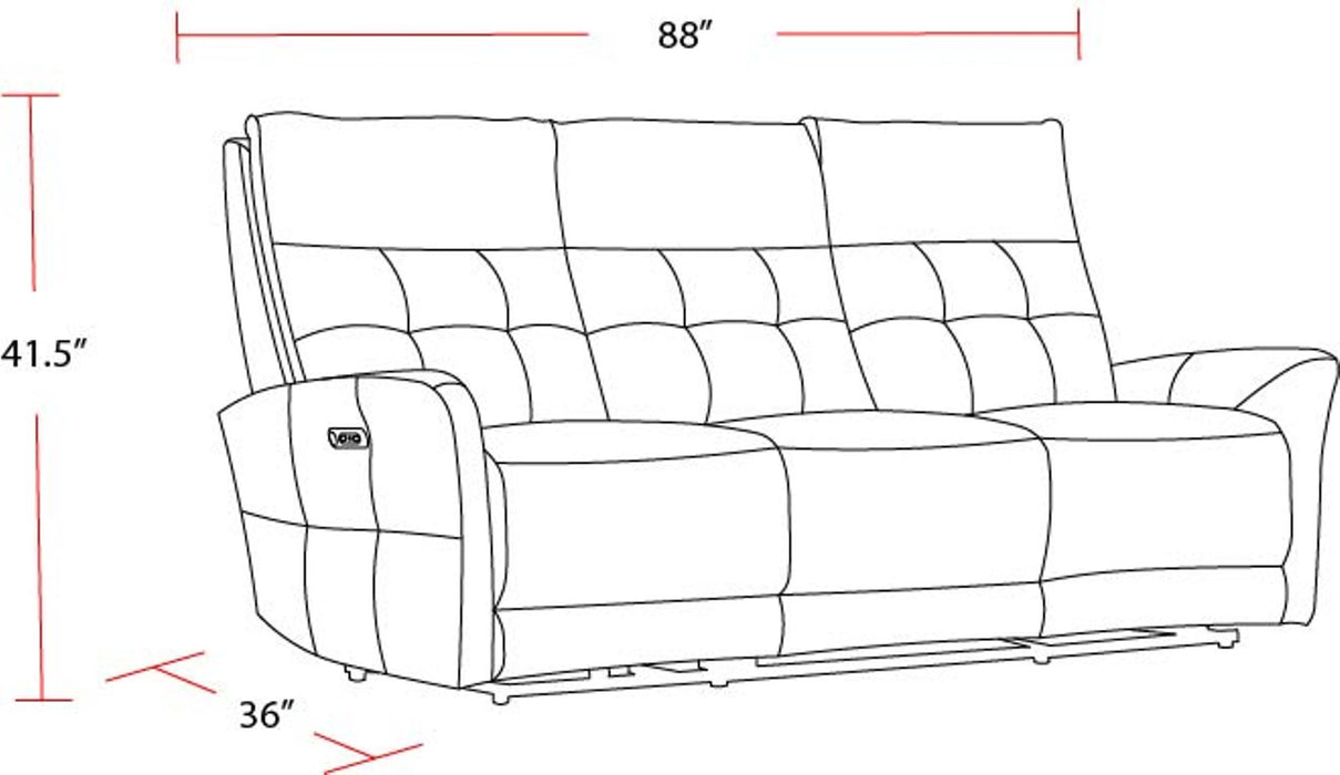 Parker Living Gershwin - Lucca Butterscotch Power Reclining Sofa Loveseat and Recliner
