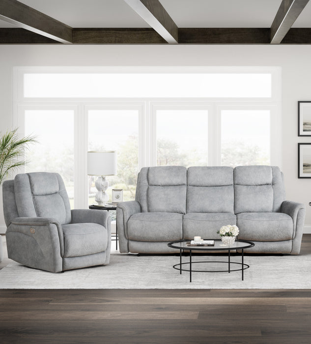 Parker Living Linus - Hudson Grey Power Reclining Sofa and Recliner