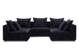 Parker Living Recess - Reptile Blue 5 Piece Modular Sectional