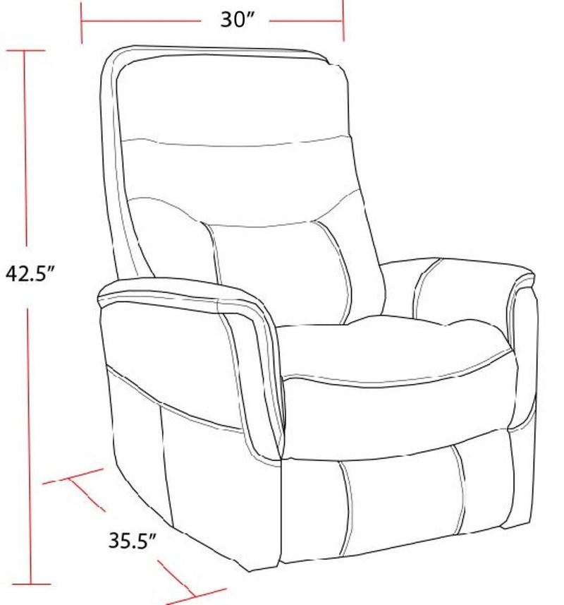 Parker Living Gemini - Ice Swivel Glider Recliner