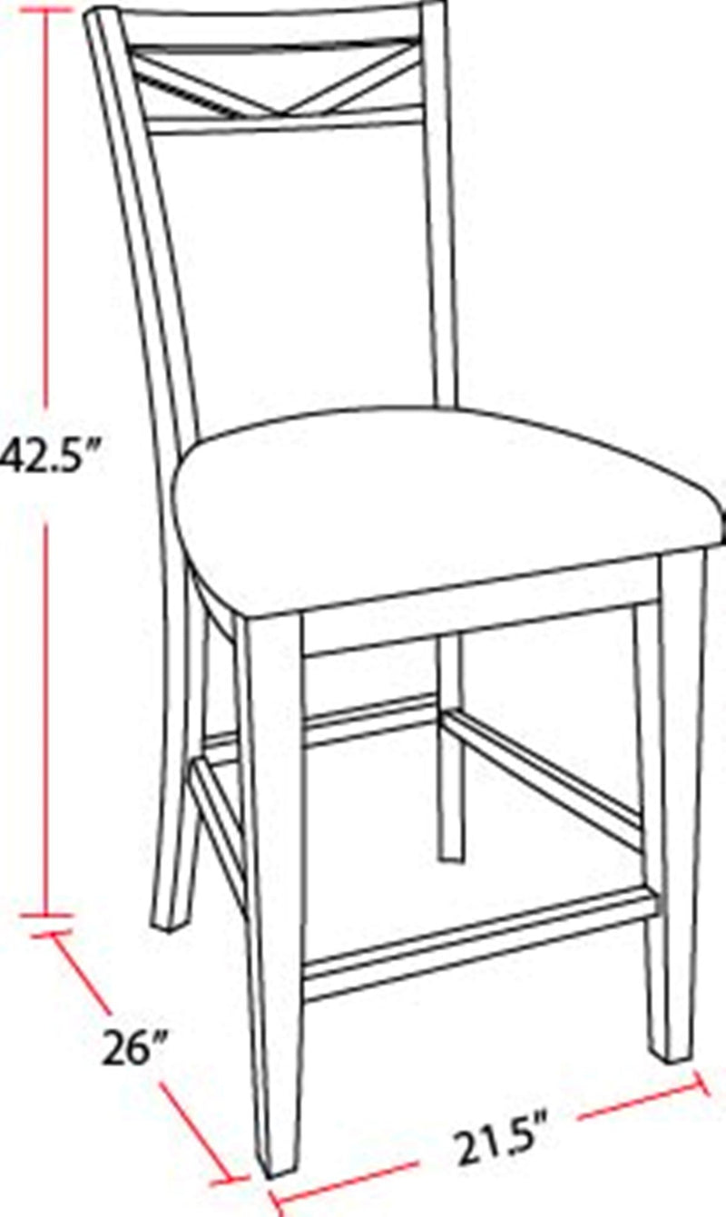 Parker House Americana Modern Dining Upholstered Counter Chair (2/CTN Sold in pairs)