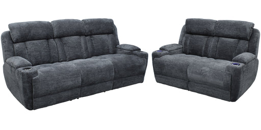 Parker Living Dalton - Lucky Charcoal Power Reclining Sofa and Loveseat