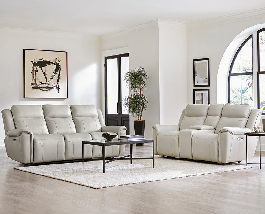Parker Living Atlantis - Whisper Ivory Power Reclining Zero Gravity Console Loveseat