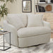 Parker Living Boomer - Utopia Sand Large Swivel Chair with 2 Toss Pillows