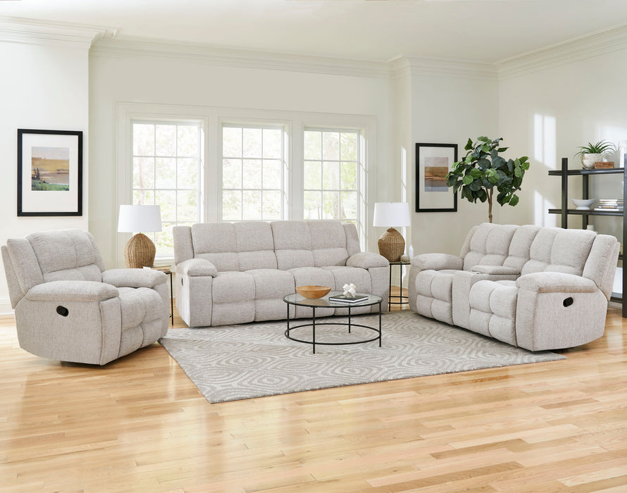 Parker Living Buster - Opal Taupe Manual Reclining Console Loveseat