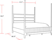 Parker House Escape - Bedroom Queen Poster Bed