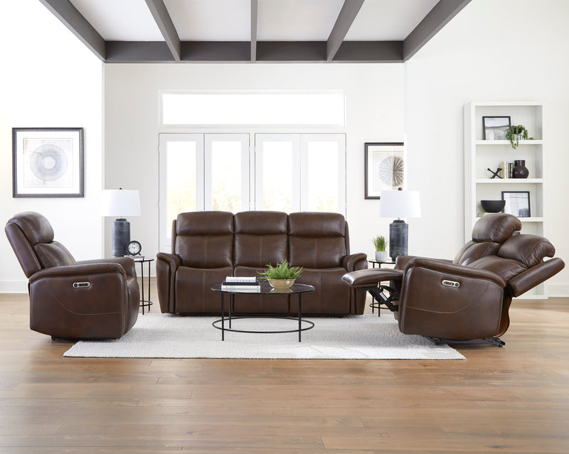 Parker Living Cascade - Auburn Power Reclining Sofa Loveseat and Recliner
