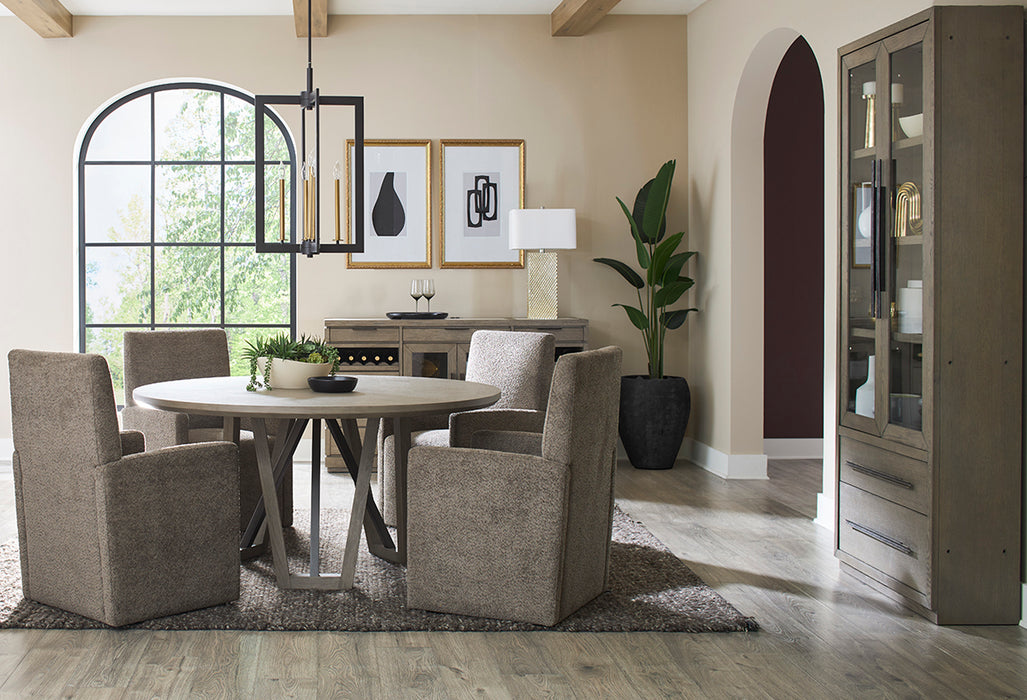 Parker House Pure Modern Dining 60 In. Round Table with Wood Base