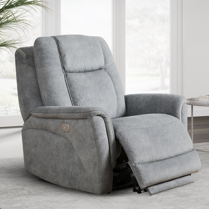 Parker Living Linus - Hudson Grey Zero Gravity Power Recliner