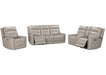 Parker Living Canterbury - Pewter Power Reclining Zero Gravity Sofa Loveseat and Recliner