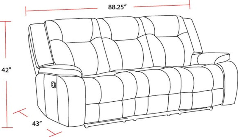 Parker Living Blake - Desert Taupe Manual Reclining Sofa and Loveseat
