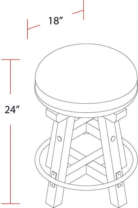 Parker House Lodge Dining Swivel Counter Stool