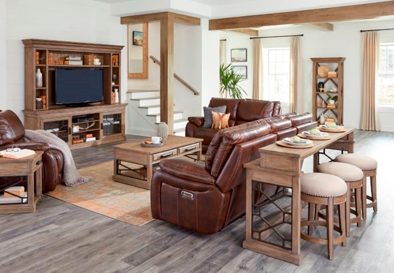 Parker Living Vail - Burnt Sienna Power Reclining Sofa Loveseat and Recliner