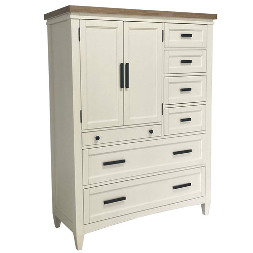 Parker House Americana Modern Bedroom 7 Drawer Door Chest with Workstation