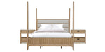 Parker House Escape - Bedroom Queen Poster Bed with 2 Nightstands