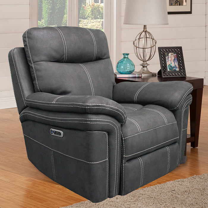 Parker Living Mason - Charcoal Power Reclining Sofa and Two Recliners