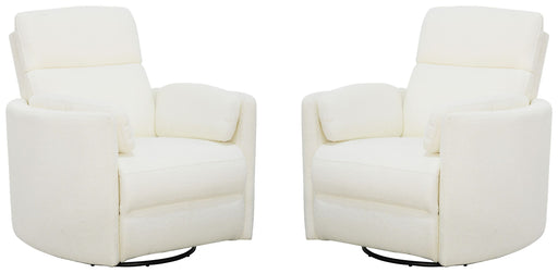 Parker Living Radius - Revel Oyster Power Swivel Glider Recliner Two Pack