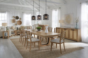 Parker House Escape - Dining 84 In. Rectangular Extendable Table with Console & 8 Ladderback Chairs