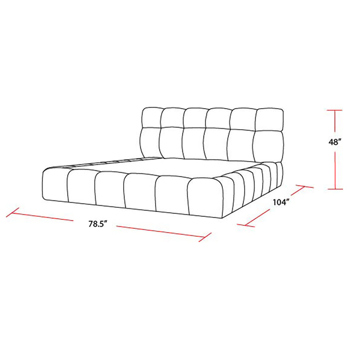 Parker Living Sleep Escape - Fluffy River Rock Queen Upholstered Bed