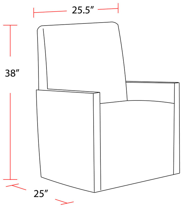 Parker House Pure Modern Dining Upholstered Caster Chair